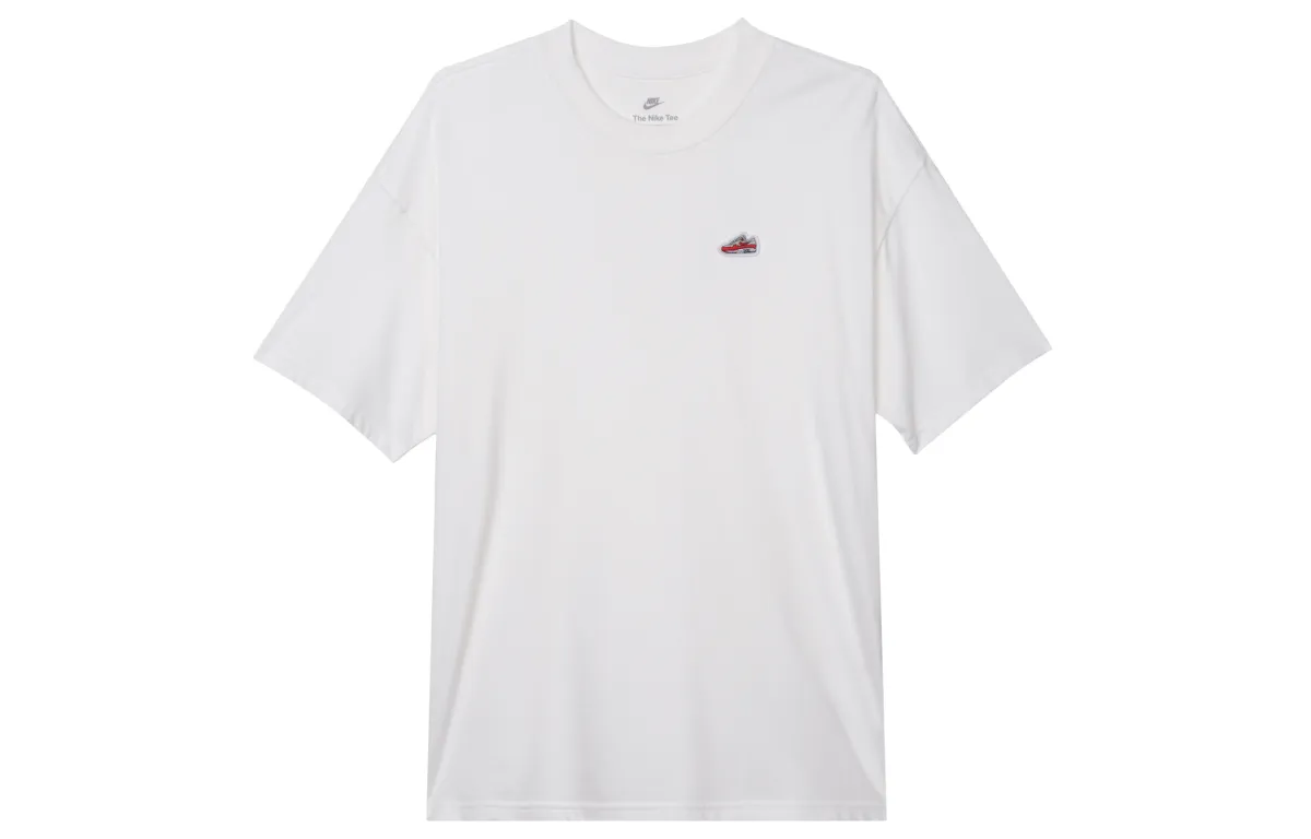Nike T-Shirts Men's White Crew Neck Moderate