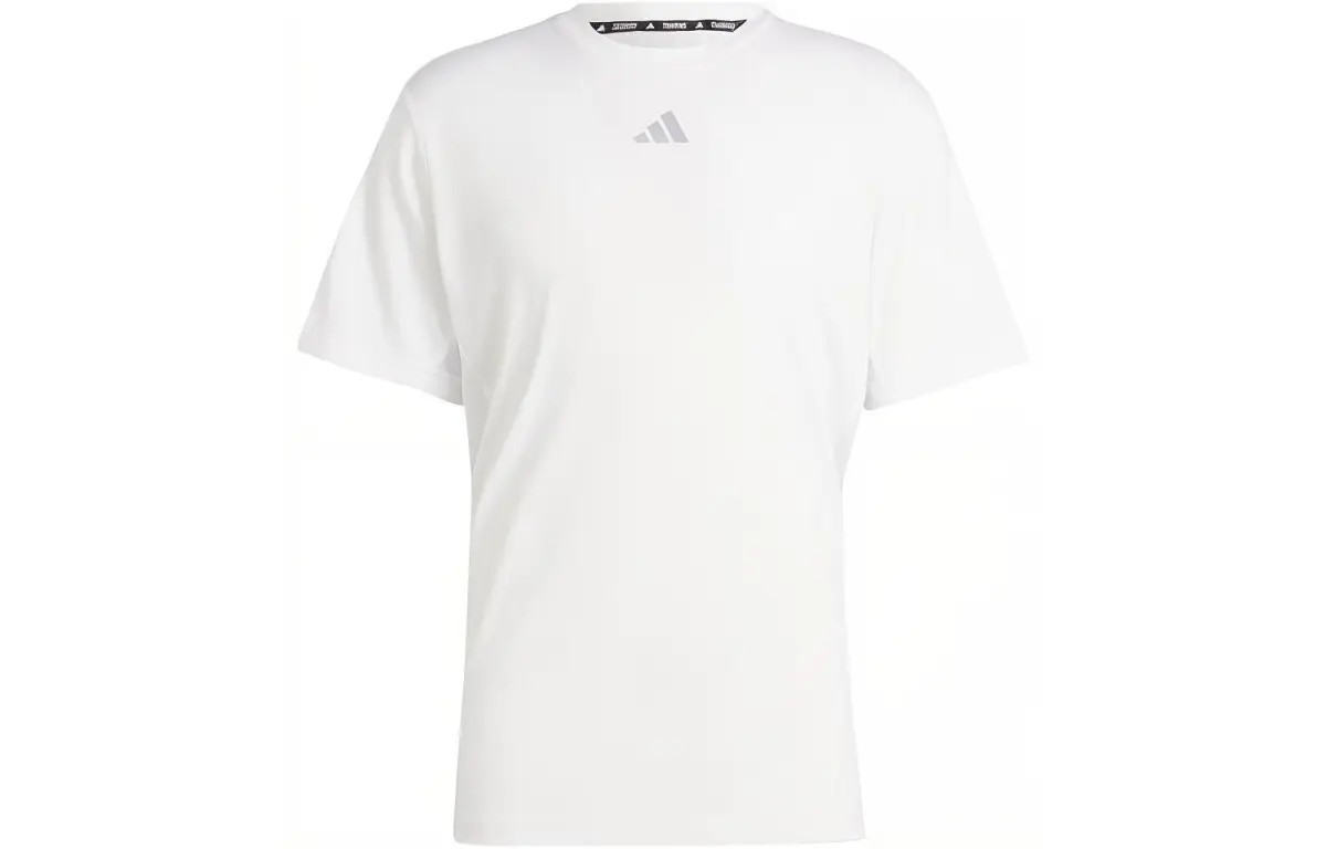 Adidas Hiit Workout 3 Stripes Tee T Shirt Men's White