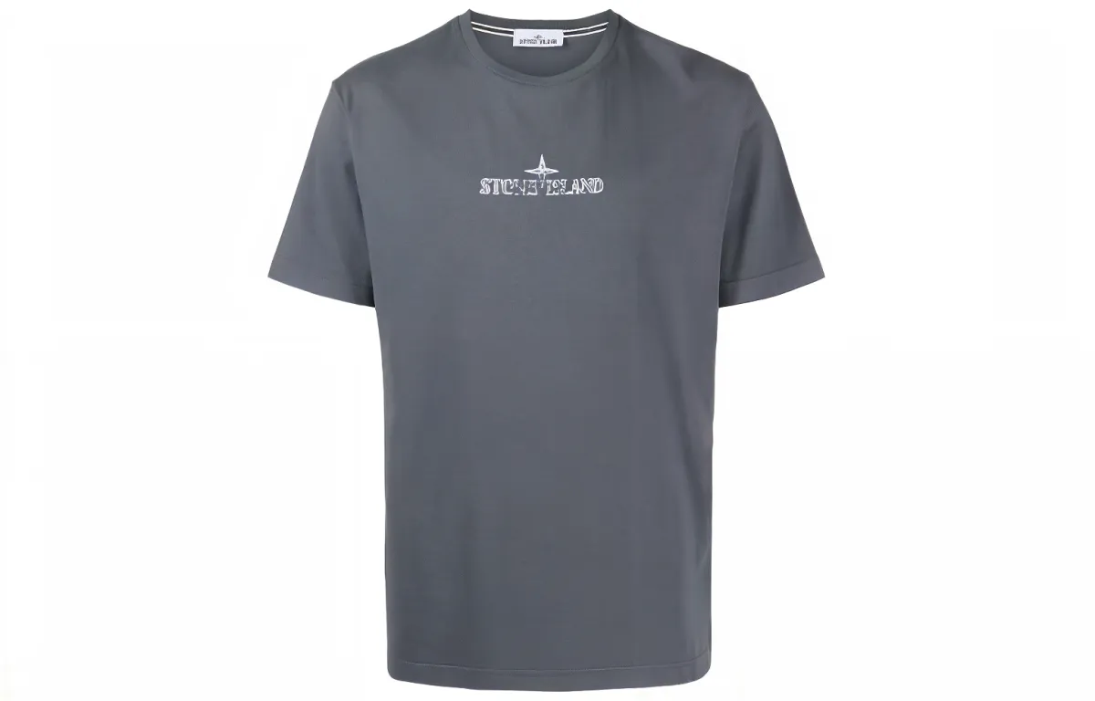 Stone Island logo-print cotton T-shirt