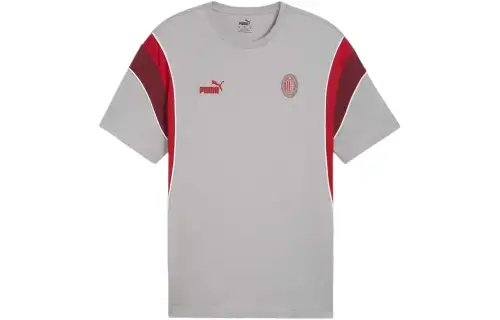 PUMA FtblArchive AC Milan T Shirt Men's Concrete Gray