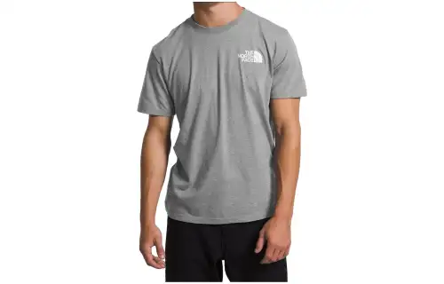 THE NORTH FACE T Shirts Men's Gray Crew Neck Moderate Straight Fit