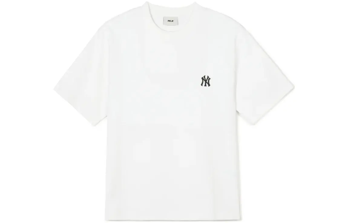 MLB New York Yankees T-Shirts Unisex White Crew Neck Moderate