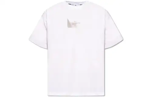 STONE ISLAND Logo Printed Crewneck T Shirt