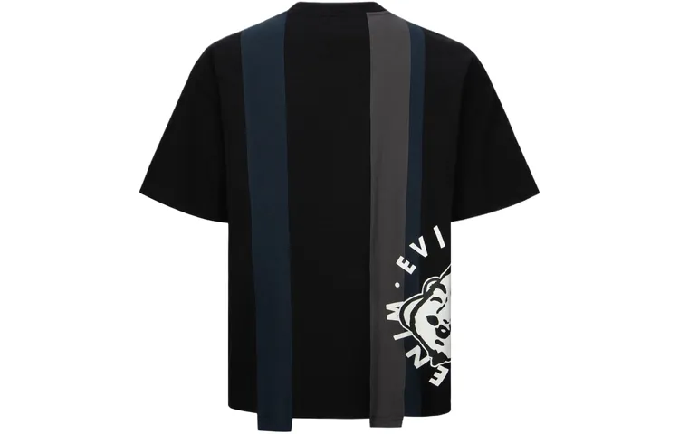 EVISU T Shirts Men's Crew Neck Moderate Straight Fit