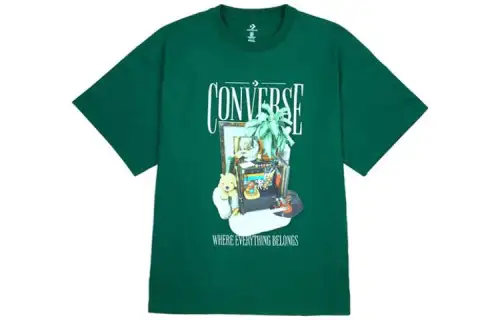 Converse T Shirts Men's Crew Neck Moderate Straight Fit