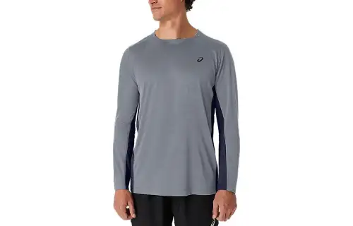 Asics Train Sana Long Sleeve T Shirt Men's Dark Gray
