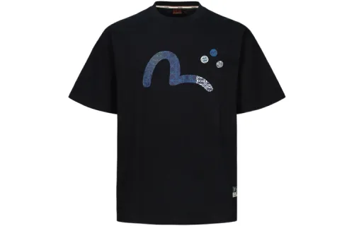 EVISU T Shirts Men's Crew Neck Moderate Straight Fit