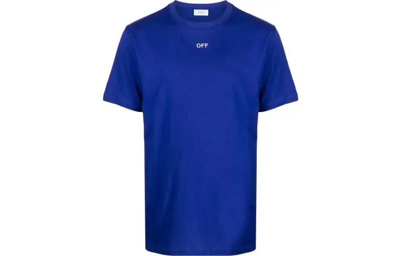 OFF-WHITE Logo Embroidered Crewneck T-Shirt