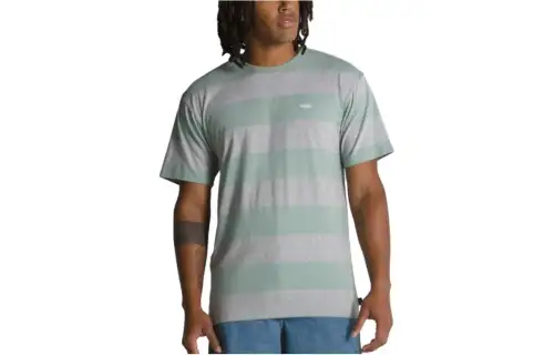 Vans T Shirts Unisex Gray Green Crew Neck Moderate Straight Fit