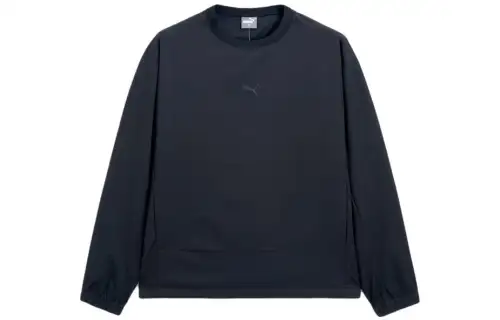 PUMA T Shirts Men's Black Crew Neck Moderate Straight Fit
