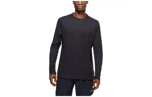 Asics Ready Set II Long Sleeve Tee T Shirt Men's Black