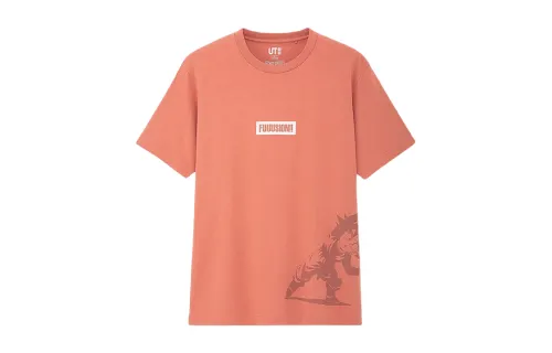 UNIQLO T Shirt Unisex Peach Pink