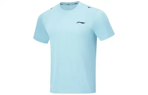 Li Ning Running Collection T Shirt Men's Forget Me Not Blue