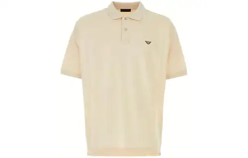 PRADA T Shirts Men's Beige Moderate Straight Fit