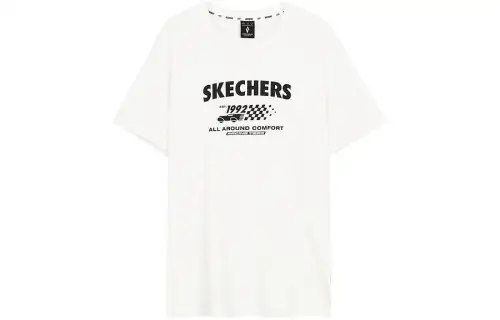 Skechers T Shirt Men's Marshmallow White