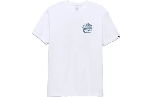 Vans Distort And Disrupt T Shirts Unisex White Crew Neck Moderate Straight Fit