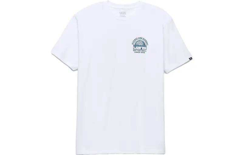 Vans Distort And Disrupt T Shirts Unisex White Crew Neck Moderate Straight Fit