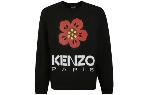 KENZO T Shirts Men's Black Crew Neck Moderate Straight Fit