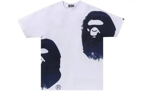 Bape Overprinted Multi Ape Head Tee