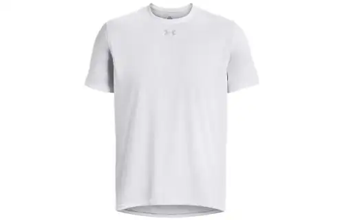 Under Armour Tech T Shirts Men's White Crew Neck Moderate Straight Fit