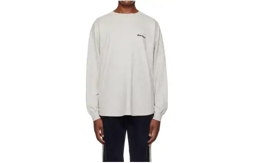 PALM ANGELS SS24 T Shirt Men's Gray