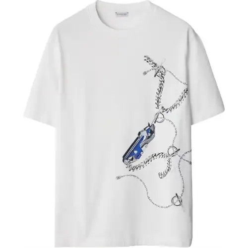 Burberry graphic-print cotton T-shirt