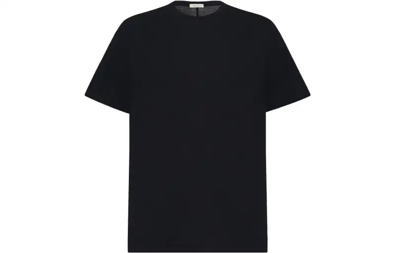 THE ROW T Shirts Men's Black Crew Neck Moderate Straight Fit