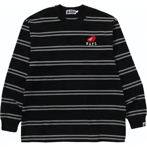 Bape Ape Heart Hoop L/S Tee
