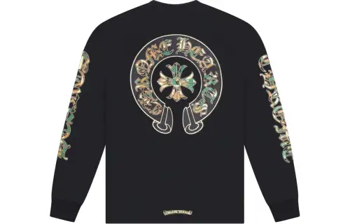 Chrome Hearts horseshoe camo long-sleeve sweatshirt