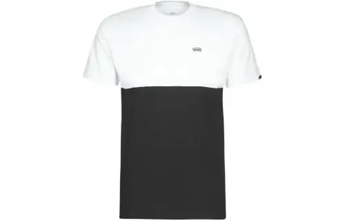 Vans Mn Colorblock T Shirts Men's White Crew Neck Moderate Straight Fit