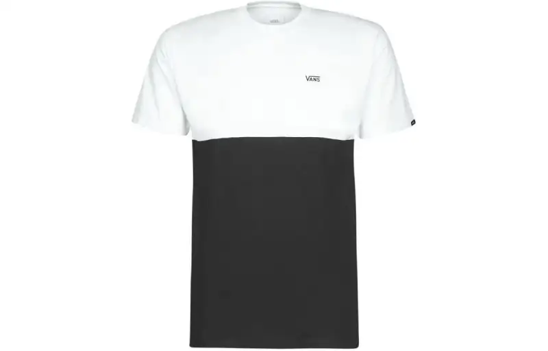 Vans Mn Colorblock T Shirts Men's White Crew Neck Moderate Straight Fit