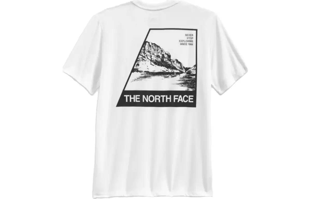 THE NORTH FACE T-Shirts Men's White Crew Neck Moderate Straight Fit