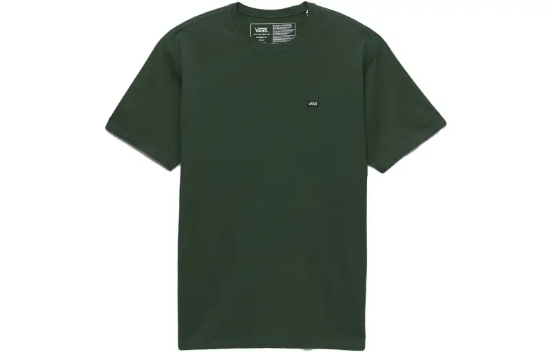 Vans T Shirts Unisex Green Crew Neck Moderate Straight Fit