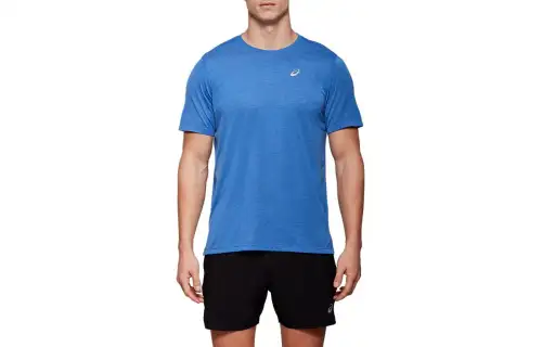 Asics Dorai Short Sleeve Top T Shirt Men's Blue