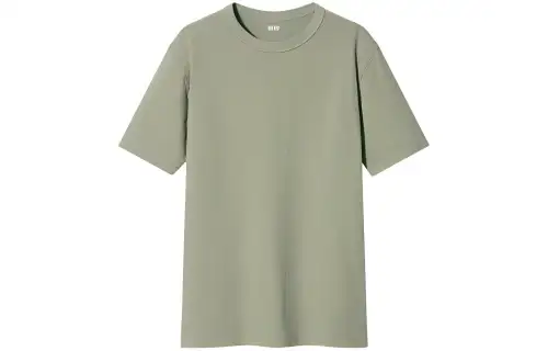 UNIQLO SS24 T Shirt Unisex Emerald Green