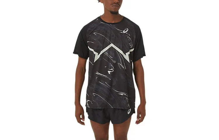 Asics CJ LINE LIGHT SS TOP T Shirt Men's Black