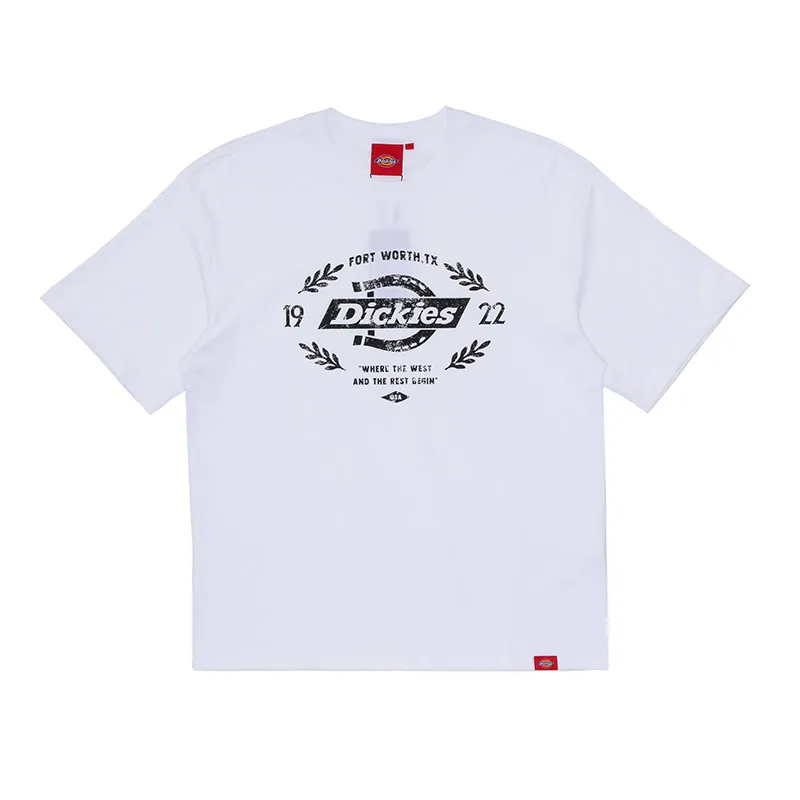 Dickies T-Shirts Men's White Crew Neck Moderate