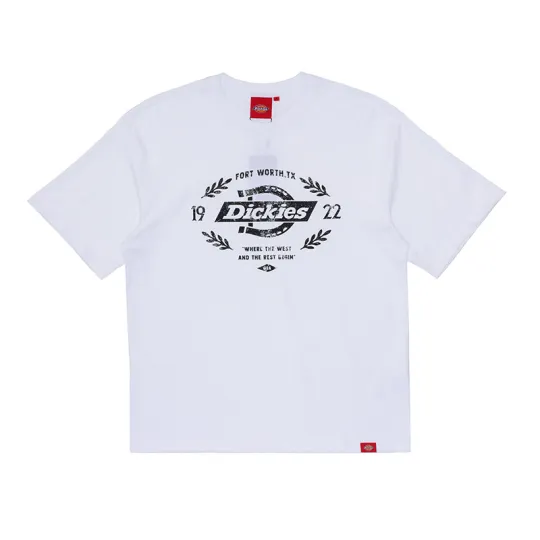 Dickies T Shirts Men's White Crew Neck Moderate