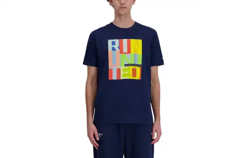 New Balance T Shirt Men's Marine Blue