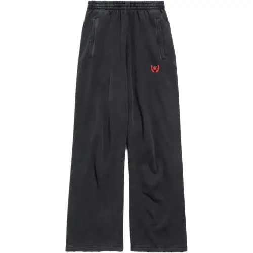 Balenciaga Baggy Casual Pants Loose Fit Men's Black