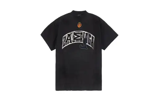 Balenciaga T Shirt Loose Fit Unisex Black