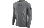 Nike T Shirts Men's Gray Crew Neck Moderate Straight Fit
