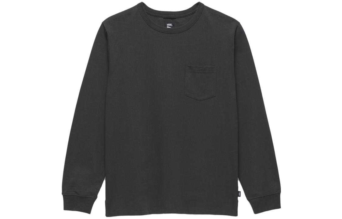 Vans Pilgrim T Shirts Men's Black Crew Neck Moderate Straight Fit