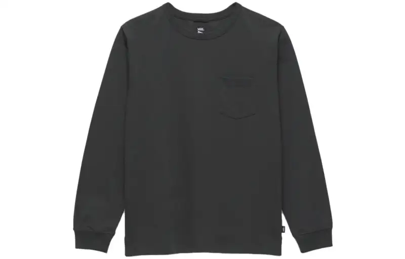 Vans Pilgrim T Shirts Men's Black Crew Neck Moderate Straight Fit