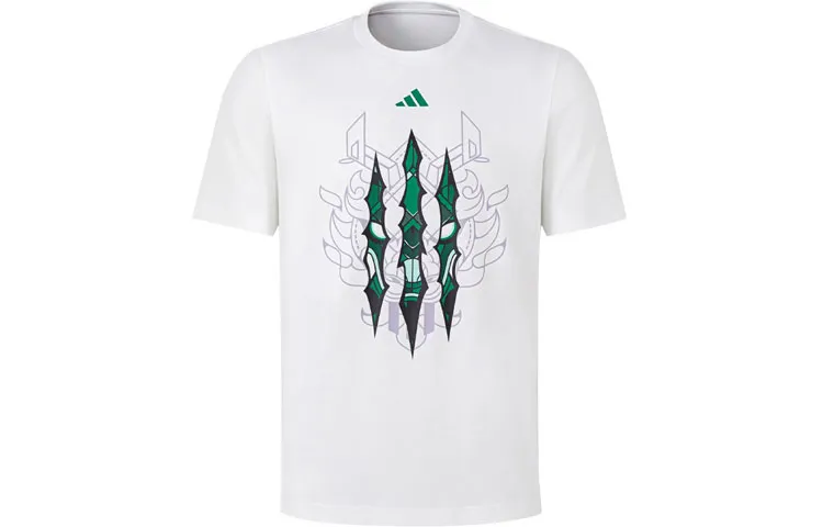 Adidas Ultimate T-Shirts Men's White Crew Neck Moderate Straight Fit