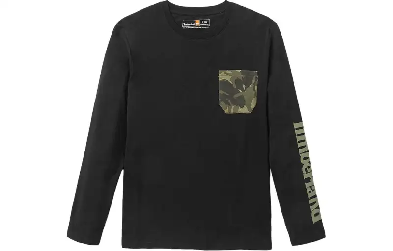 Timberland Set in Sleeve T Shirt Men's Black