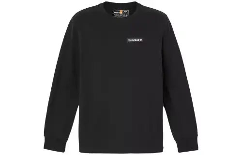 Timberland T Shirts Unisex Black Crew Neck Moderate Straight Fit