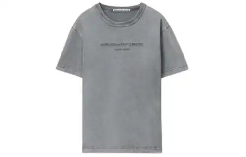 Alexander Wang Logo-embossed Cotton T-shirt