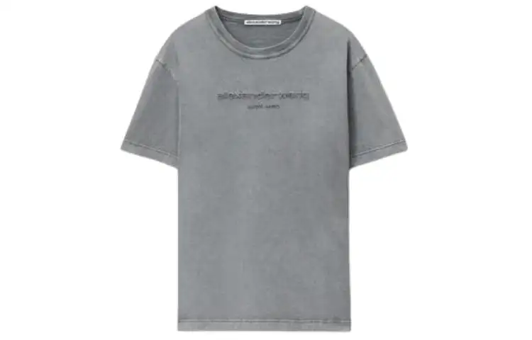 Alexander Wang Logo-embossed Cotton T-shirt