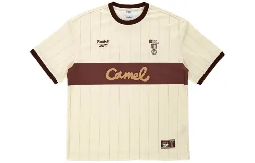 Reebok T Shirts Men's Camel Crew Neck Moderate